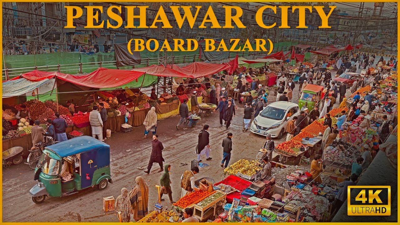 🇵🇰 Board Bazar Peshawar Pakistan | Peshawar City EP-1| Virtual walk | Chota Afghanistan in Peshawar