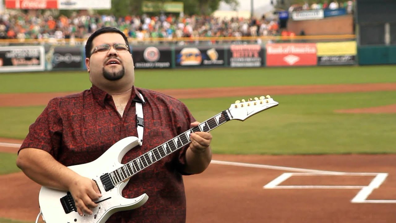 Jeries Alfreih San Francisco Giants National Anthem vs Oakland A's March 17, 2012 Metallica