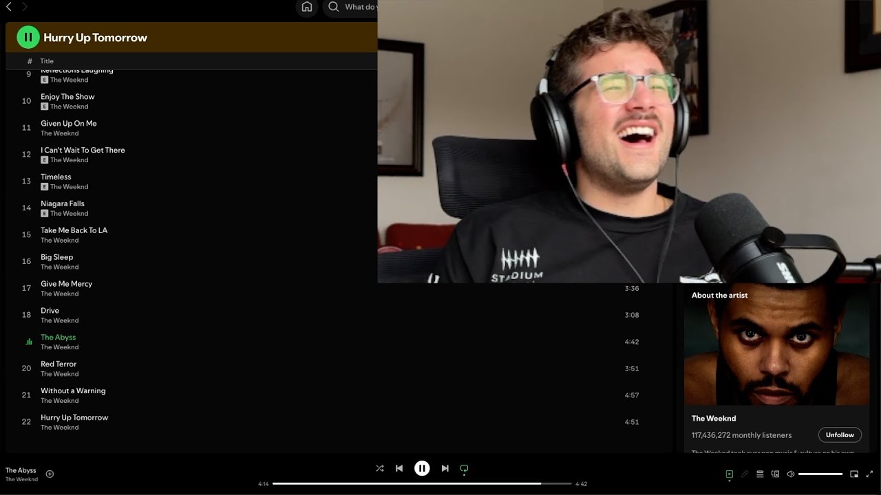 The Weeknd's HURRY UP TOMORROW breaks my heart but feeds my soul *ALBUM REACTION* #frobbqfriday