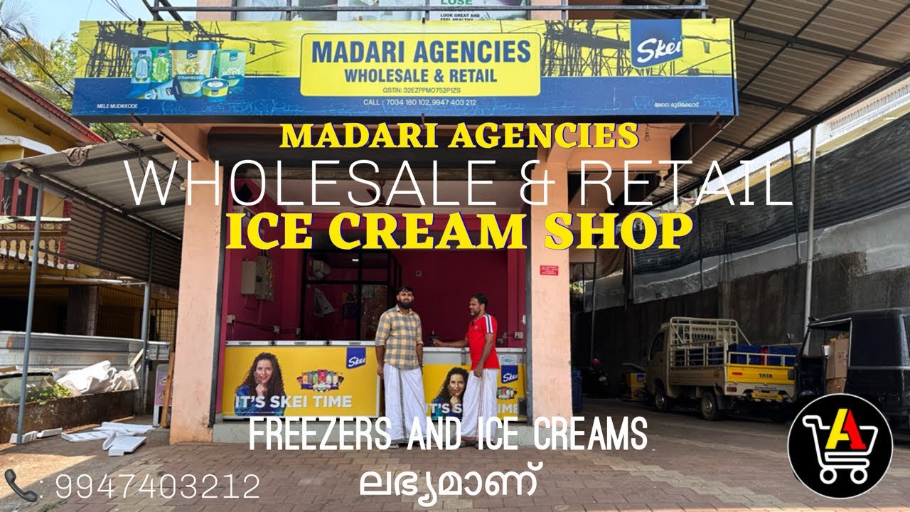 Skei, Uncle John, Enjoy പിന്നെ ഒട്ടനവതി Quality Ice Creams WHOLESALE & RETAIL SHOP MADARI AGENCIES
