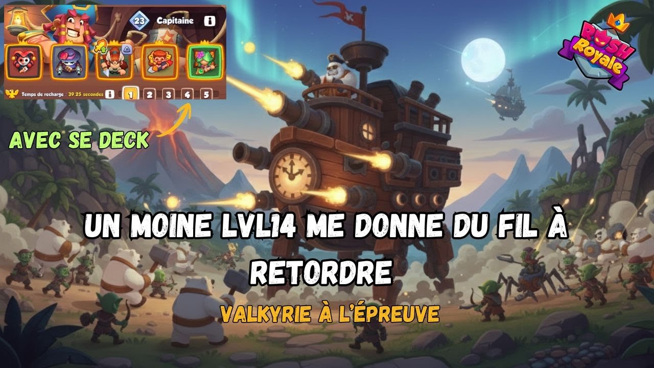 Rush Royale – Un Moine lvl14 me donne du fil à retordre 😤 | Valkyrie à l’épreuve