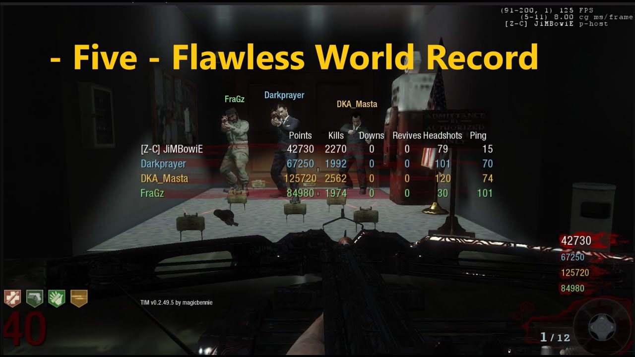FiVE - 4 Players - Flawless World Record feat. Dark, Masta & FraGz