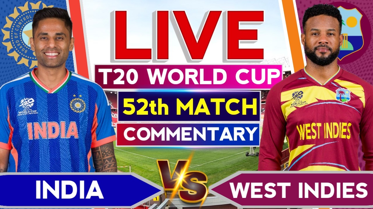 🔴 India vs WI Match | T20 World Cup 2026 | Ind vs WI | Ind vs WI Live Commentary🎙️