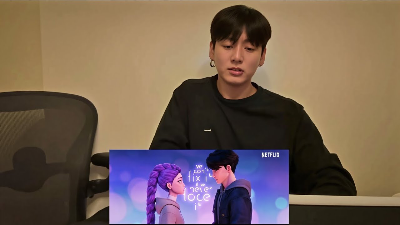 Jungkook Reacting To Rumi & Jinu 'Free' | Kpop demon hunters