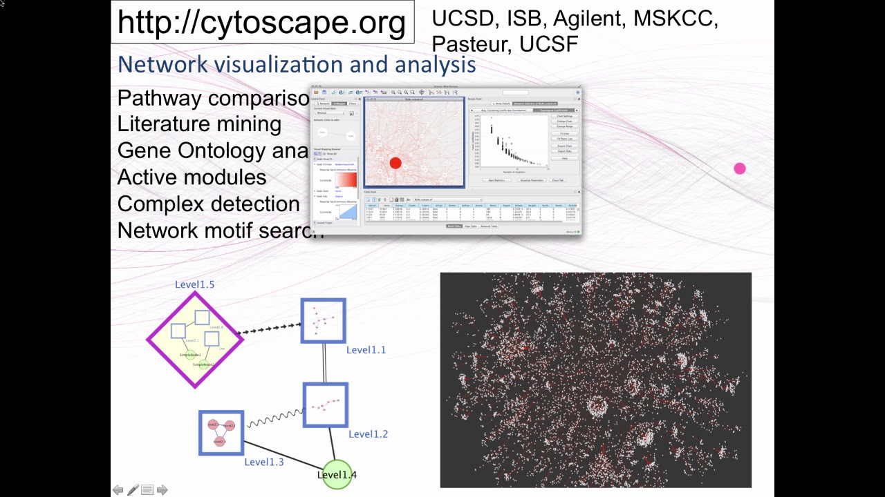 Network Visualization and Analysis with Cytoscape