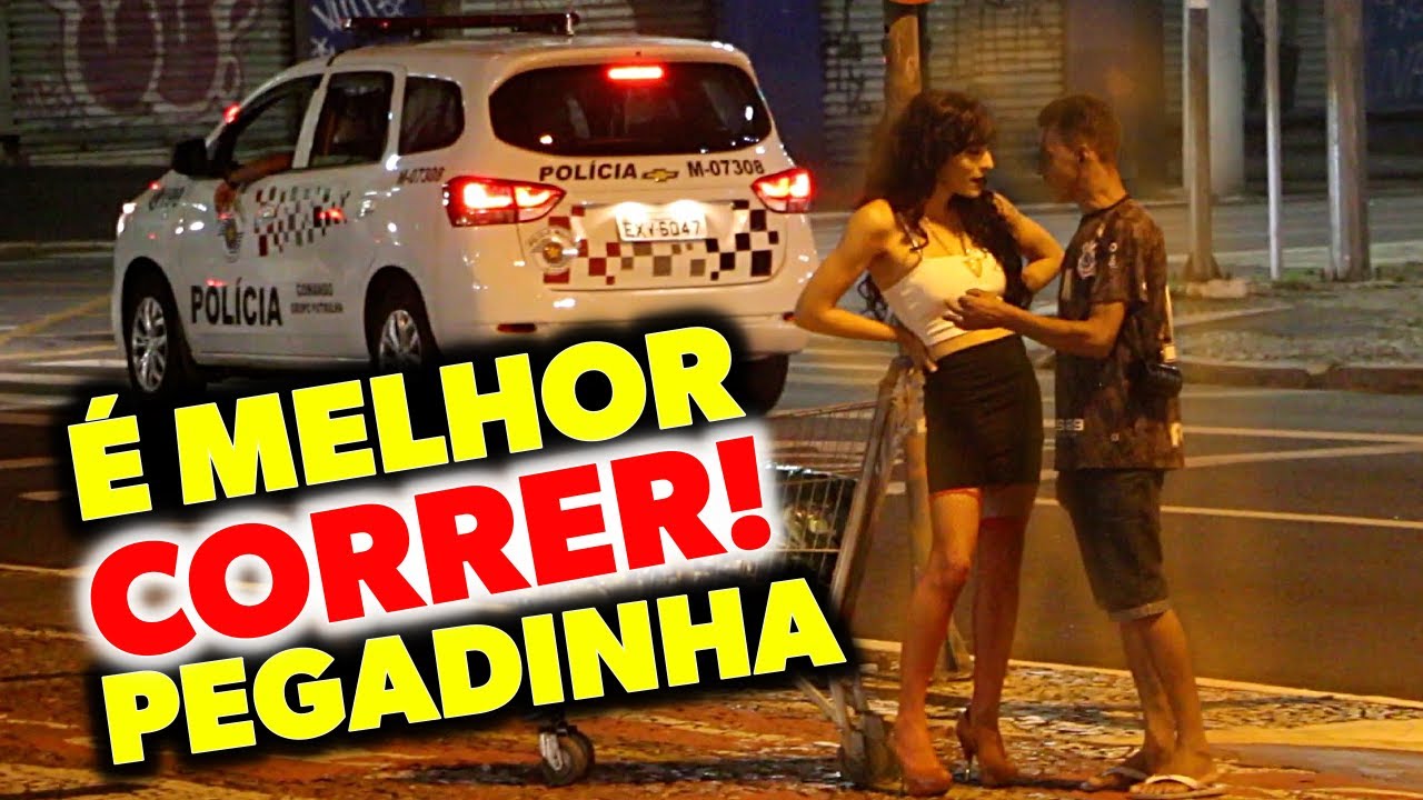 BOTANDO HOMENS PRA CORRER NO PONTO ( PEGADINHA )