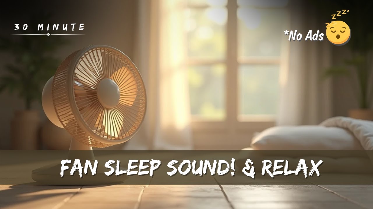 30 Minute Power Nap – The Best Fan Sleep Sound! No Mid Play Ads! | Relax & Recharge