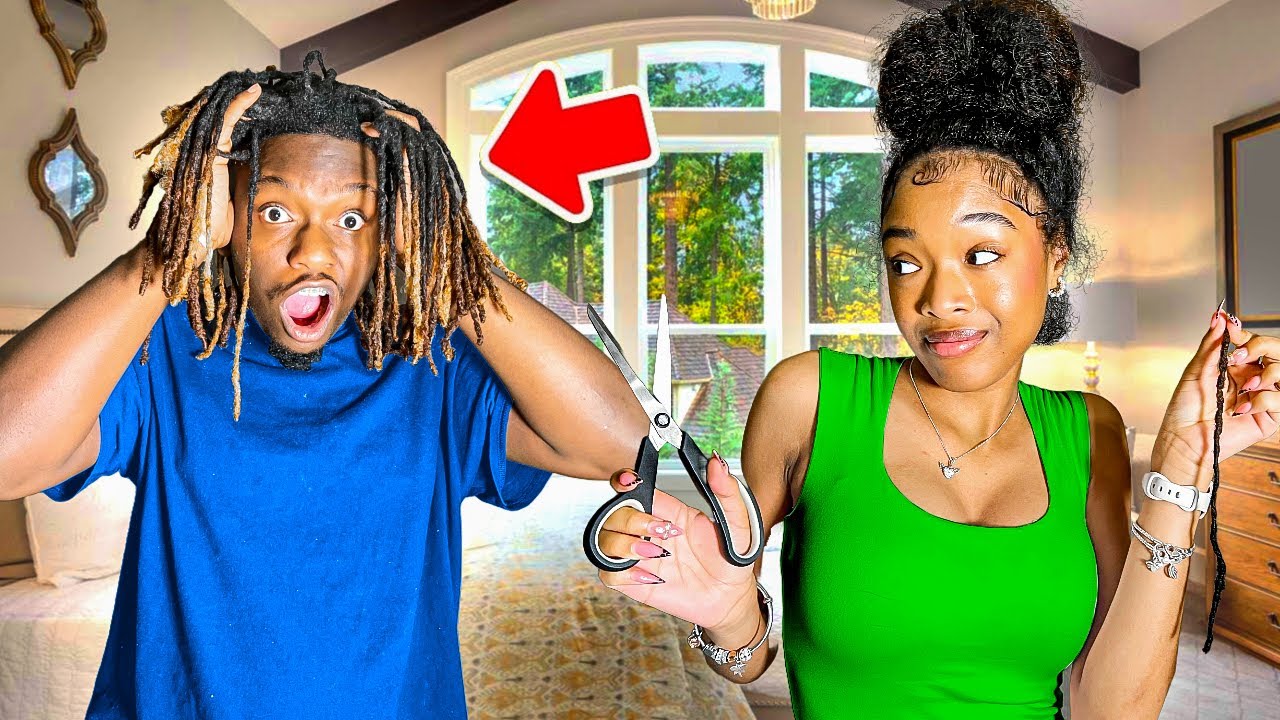 I Cut My Boyfriends Dreads Off In His Sleep! 😳