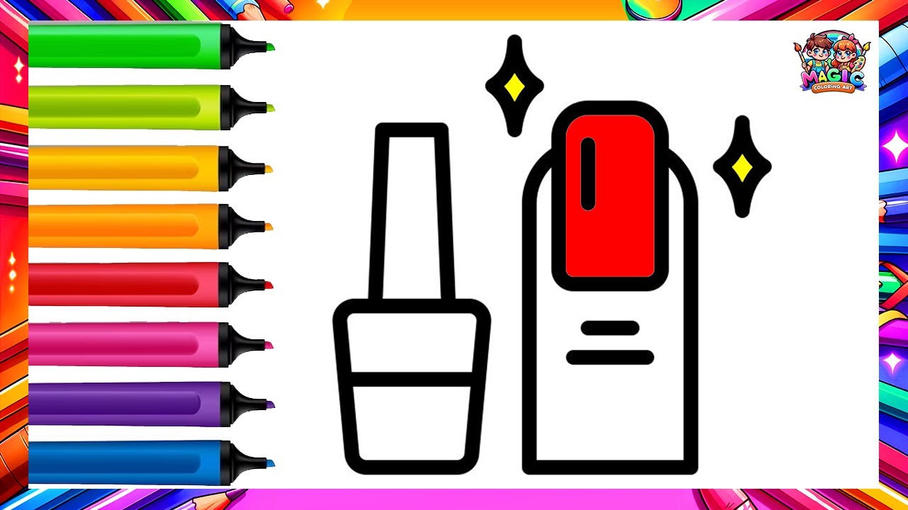Makeup Painting! ✨🌈  Nail Art for kids | Easy Nail Polish Tutorial for Beginners | DIY Beauty 🌟💅