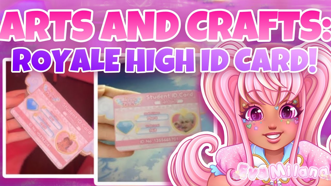 How To Make A ROYALE HIGH ID CARD in REAL LIFE! | VLOG