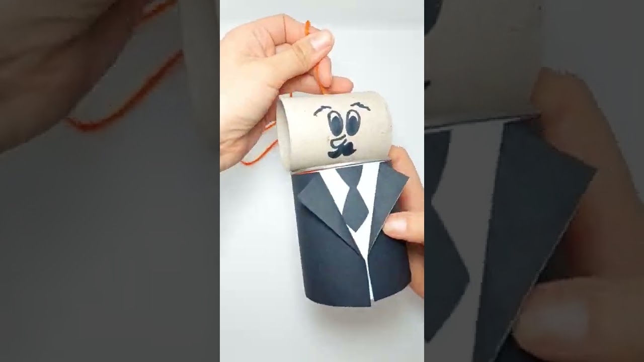 Te muestro c&oacute;mo hacer una #marioneta con cosas recicladas #reciclar #craft #manualidadesfaciles