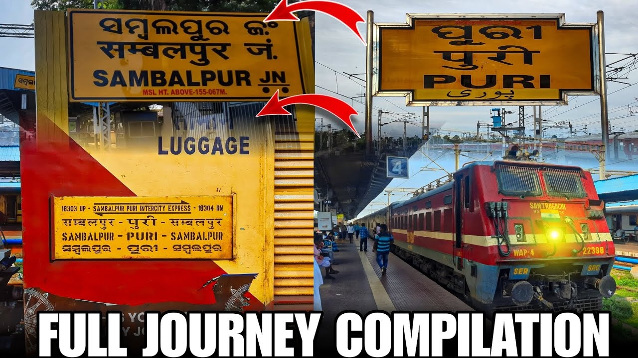 Puri to Sambalpur : Onboard Puri Sambalpur Intercity express 