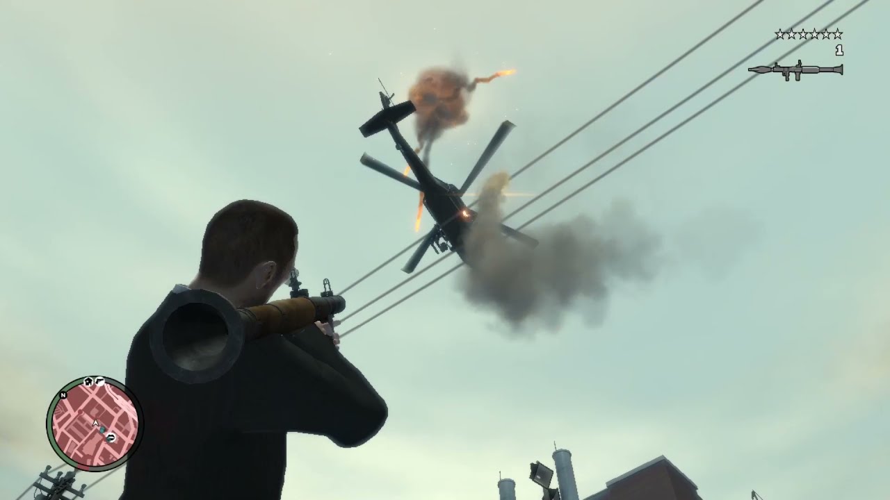 GTA 4 Tudor 6 stars Wanted Level +Escape(Soviet Connection)