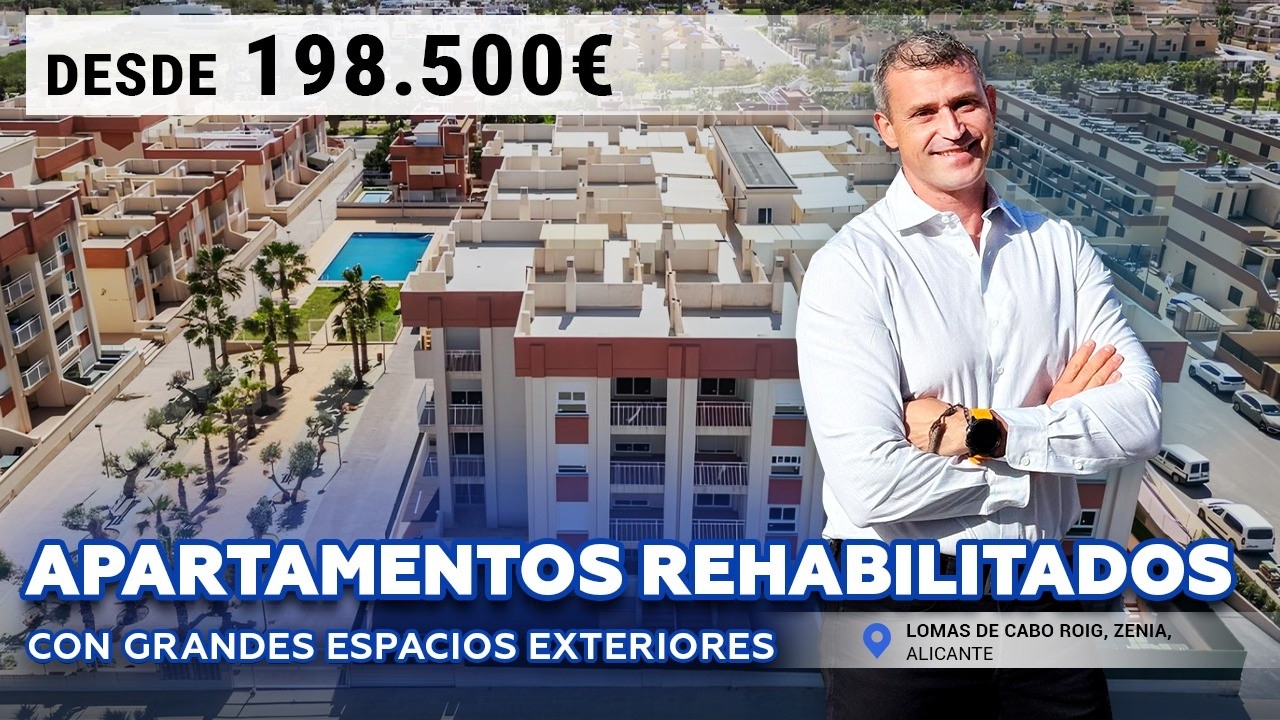 APARTAMENTOS CON SOLÁRIUM PRIVADO EN LOMAS DECABO ROIG, REHABILITADOS Y CON VISTASPANORÁMICAS