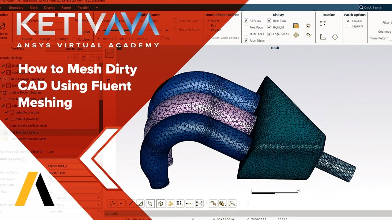 How to Mesh Dirty CAD Using Fluent Meshing | Ansys Virtual Academy