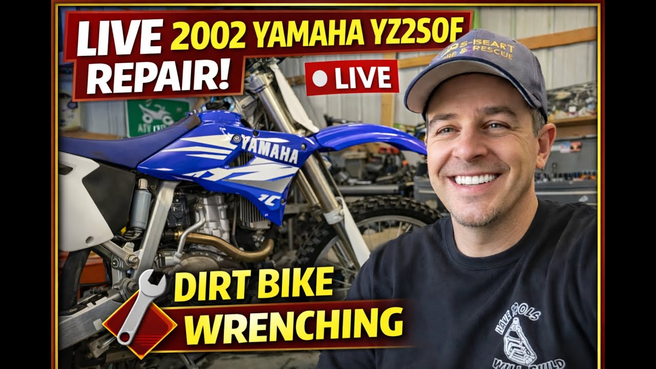 Live Dirtbike Repair: 2002 Yamaha YZ250F dirt bike