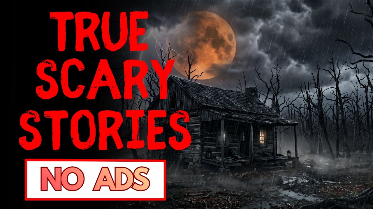 🛑 NO ADS 🛑 3 HOURS of TRUE Scary Stories for Sleep | With Rain Sounds | Creepy cabin