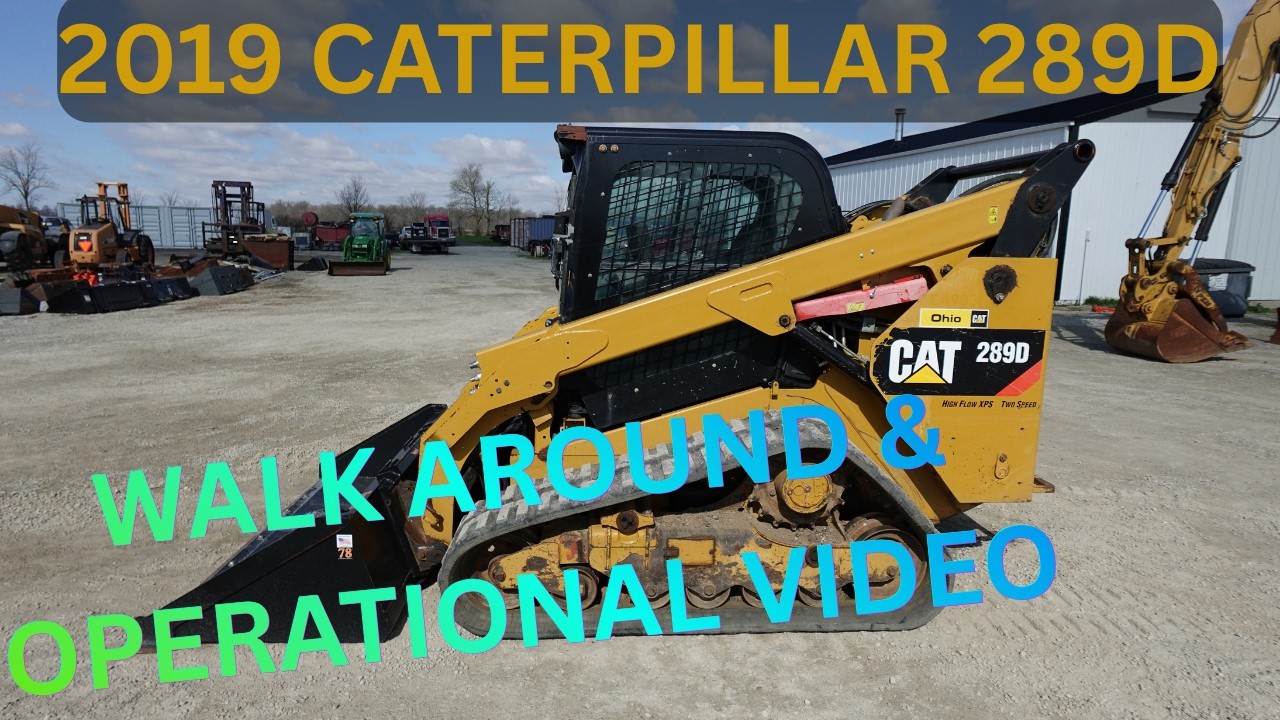 Видеообзор и демонстрация работы мини-погрузчика CATERPILLAR 289D 2019 года выпуска. Цена: 29 900...