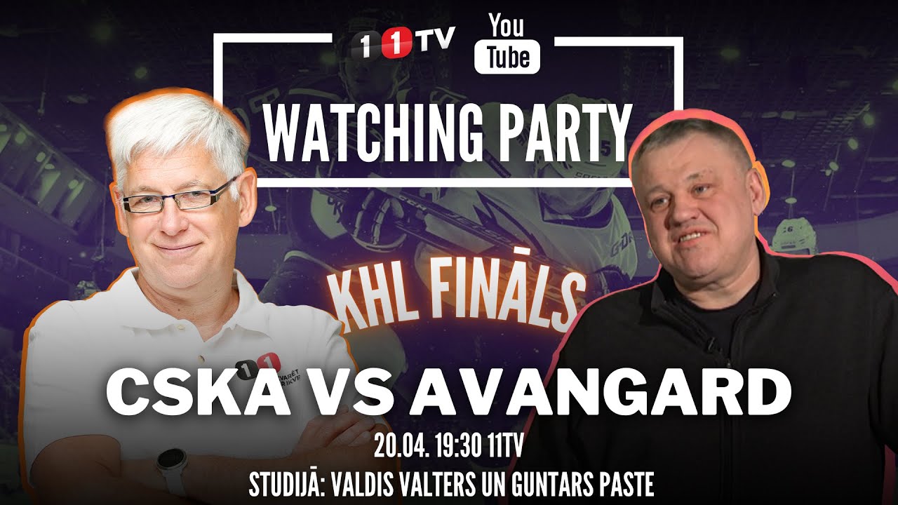 🔴CSKA-AVANGARD | KHL Watching Party ar Valdi Valteru ar Guntaru Pasti