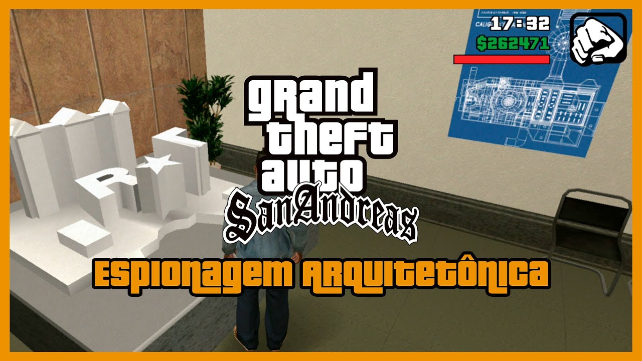 GTA San Andreas Android: Gameplay 100% - Missão 78 | Espionagem Arquitetônica - No Gamepad