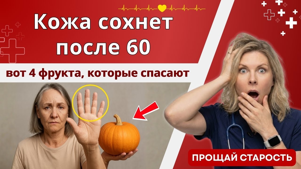 Кожа сохнет после 60? Врачи раскрыли 4 фрукта, которые скрывали десятилетиями! | фрукты для кожи