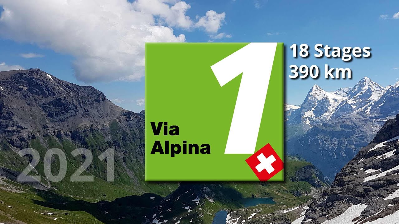 Via Alpina in 10 minutes - a virtual flight