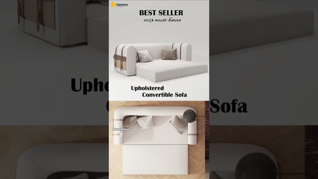 Annually Bestseller Homary Item - Episode 12 - Upholstered Convertible Sofa.  #homedecor #shorts