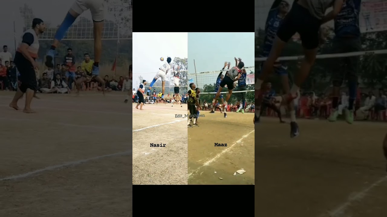 Which Action is Good (Mr Maaz 07)Or (Mr Nasir Shaikh 4040) Azamgarh Volleyball Player|Best Action 👍💪