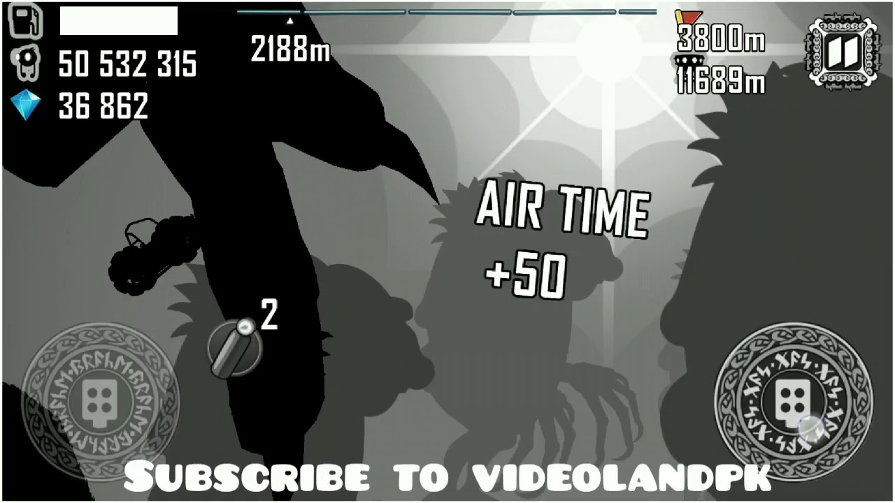 Hill climb racing | ragnarok | big finger | daily challenge completed