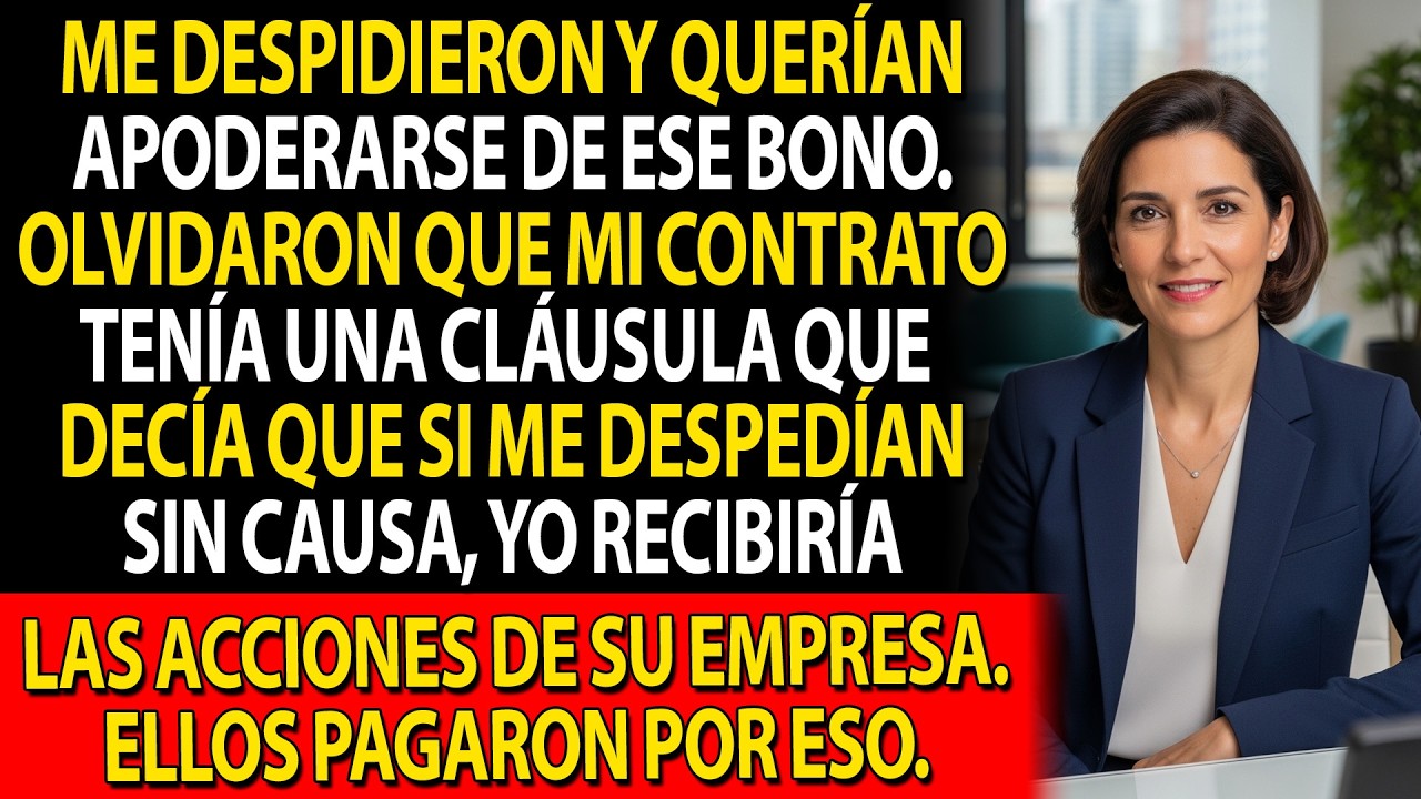 Ellos me despidieron antes de pagar el bono. Olvidaron que aún quedaba la ganancia de mi empresa. 💰