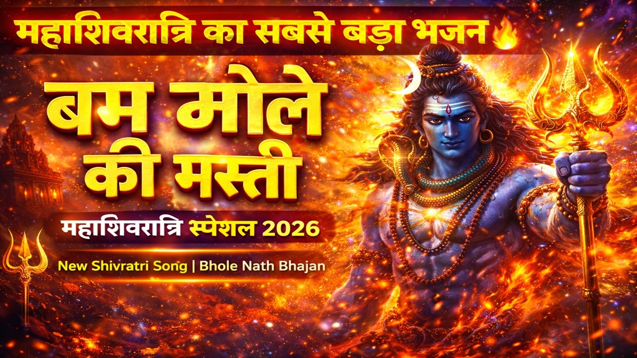 शिवरात्रि का सबसे पावरफुल गाना 🔥 Bam Bhole Ki Masti | Shiva Trance 2026