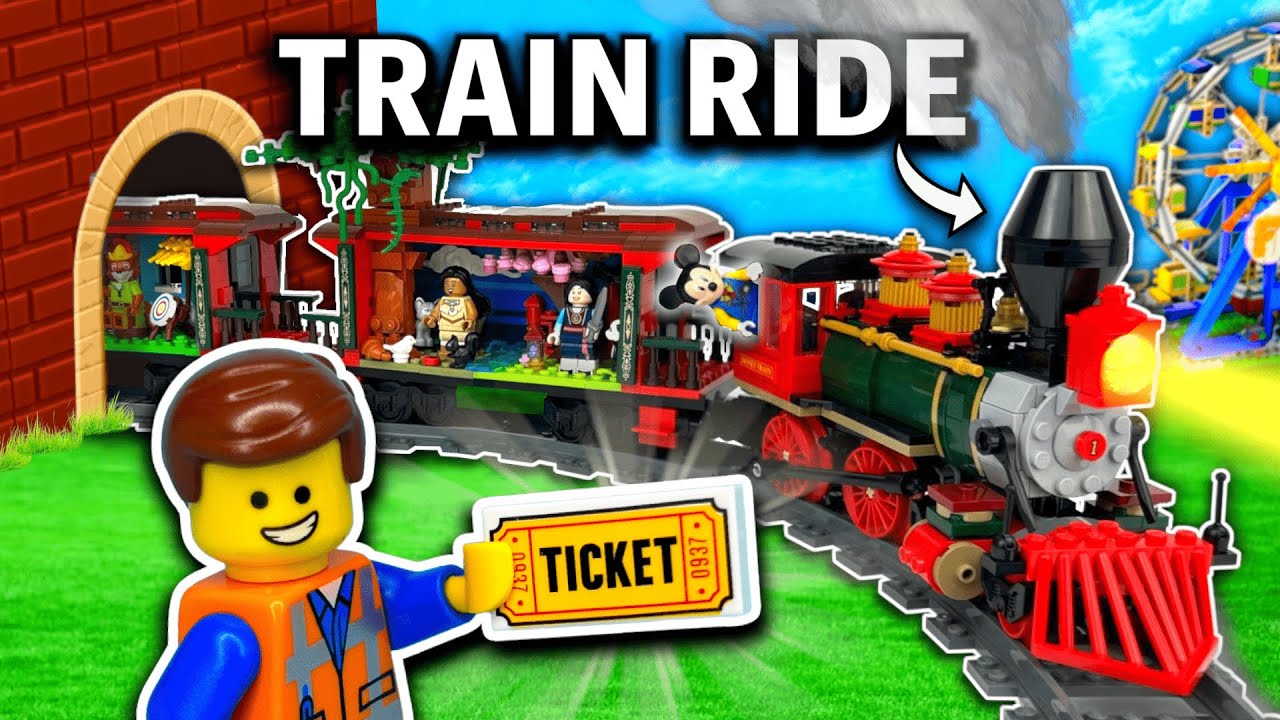 Я построил ТЕМАТИЧЕСКИЙ ПАРК LEGO Train...