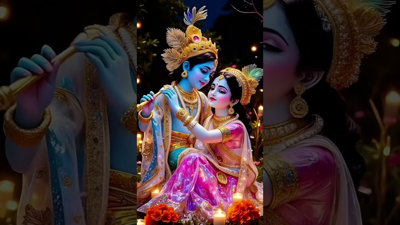 Radhe Krishna short video god bhakti wallpaper #radhakrishna #wallpaper #shorts #love #you #subscri
