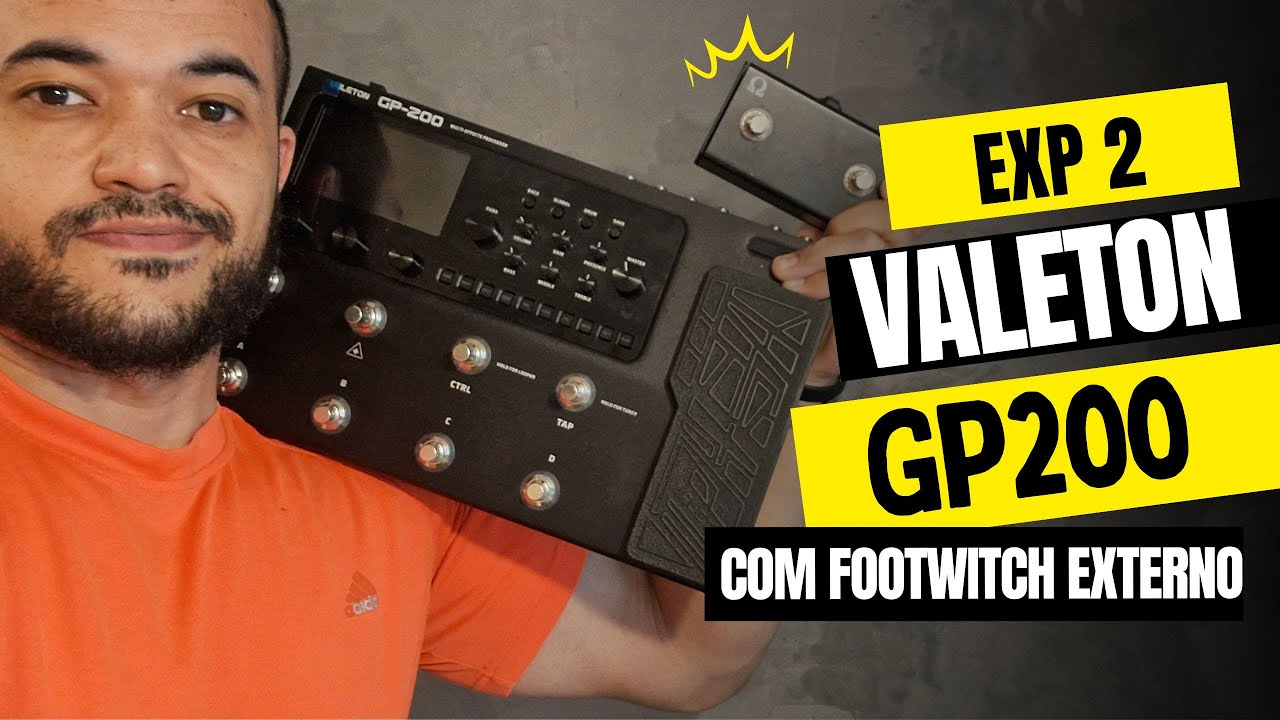 VALETON GP200 - Pedal externo - Dica Footswitch - Uso #aovivo - Filipe Maia #valeton #gp200 #dica