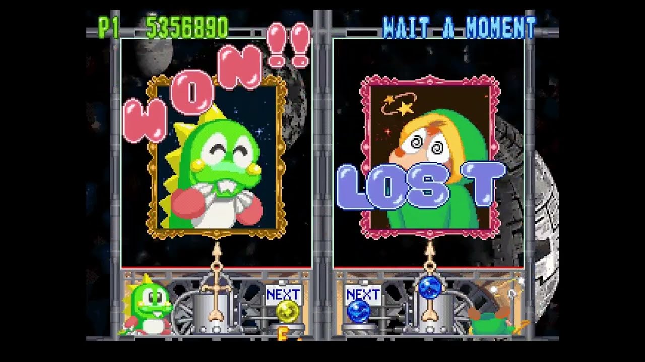 Bust A Move 4 - Playstation - VS mode Bub last match & ending