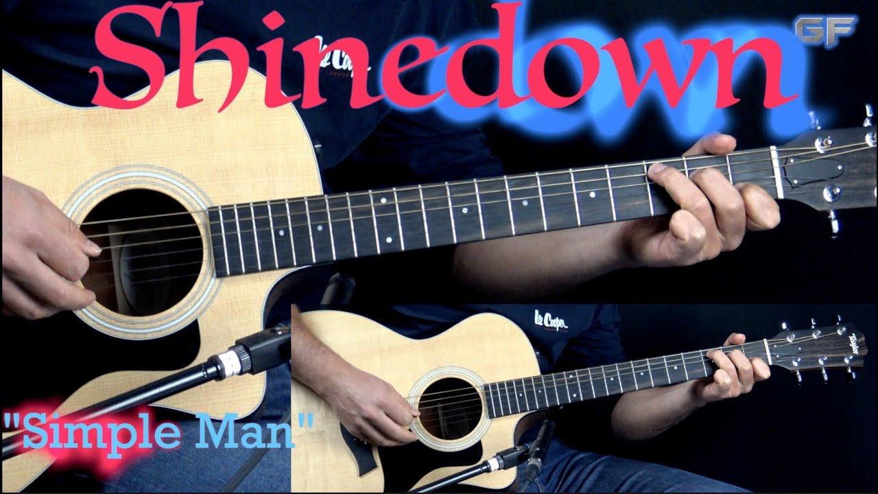 Shinedown (Lynyrd Skynyrd) — «Simple Man» — урок игры на акустической рок-гитаре (с табулатурами)