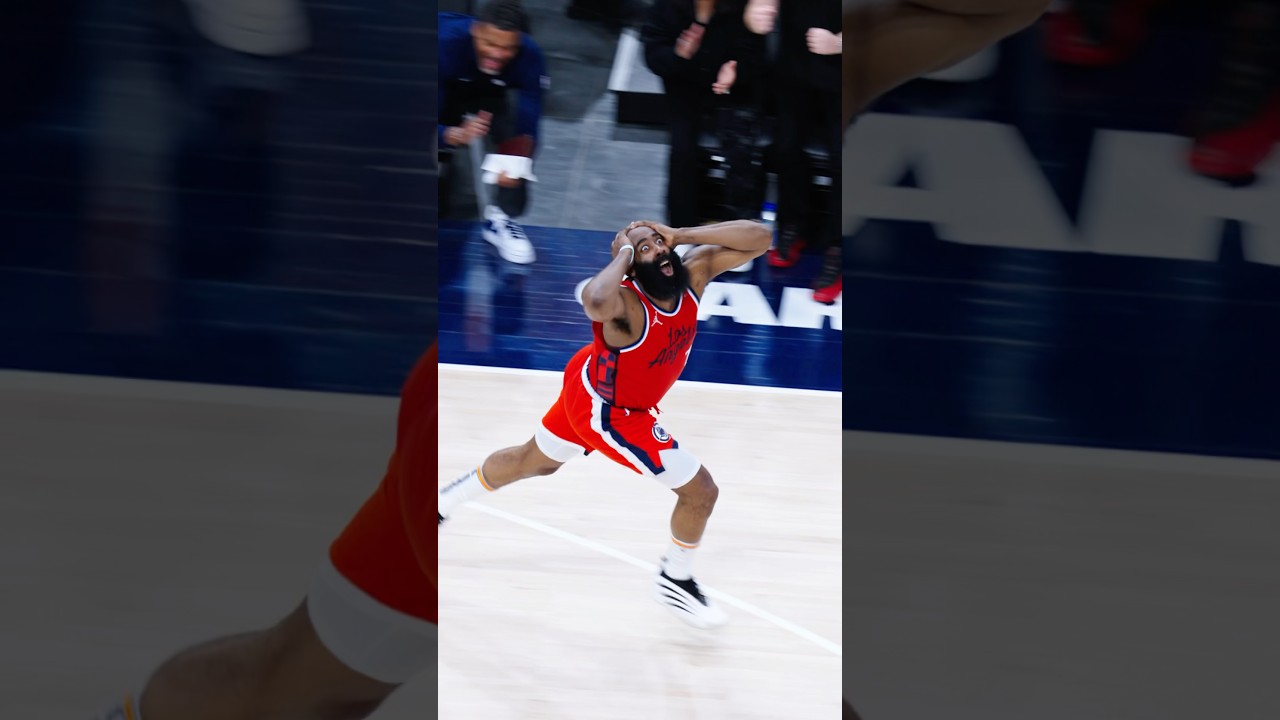 James Harden&rsquo;s reaction after this bucket & move 😂😂🤯 #nba #basketball