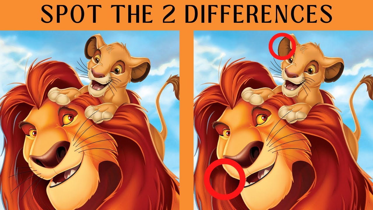 Spot The Difference: The Lion King