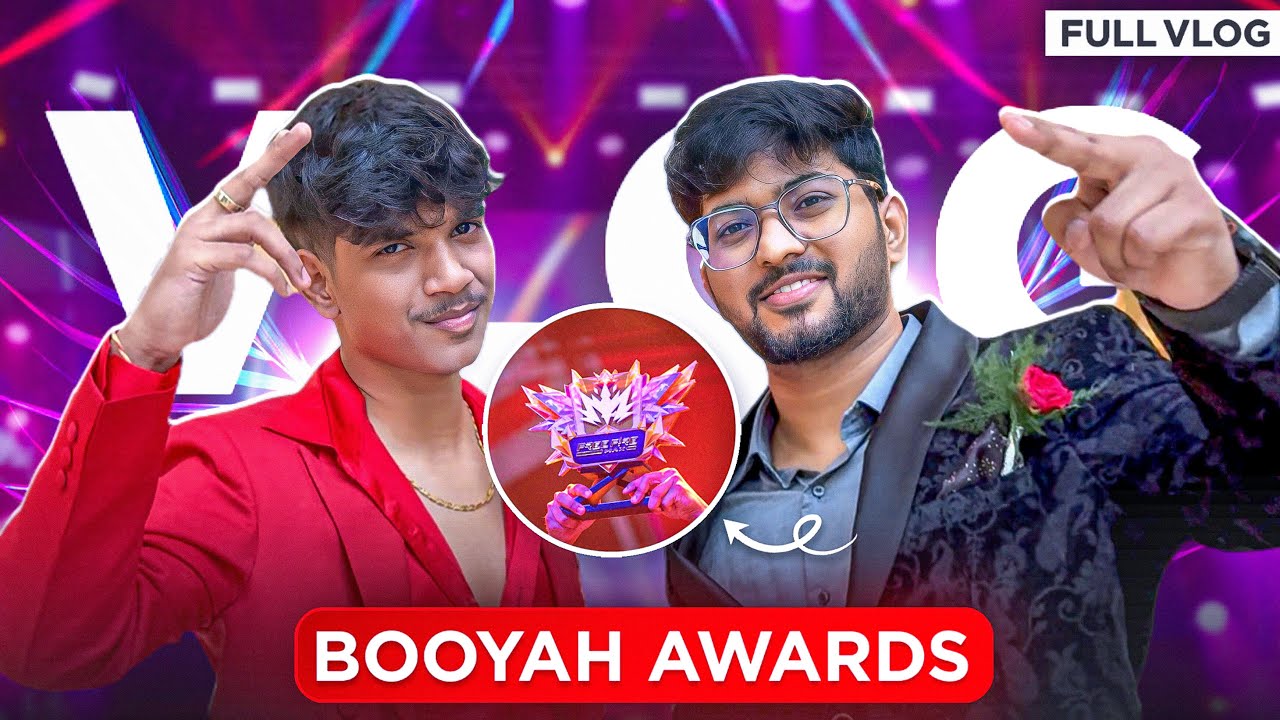 🔥 Booyah Awards 2025 (FULL VLOG) 😍 | Met Top Telugu YouTubers 🎥 | Free Fire Fun 💥 #dfg #freefire