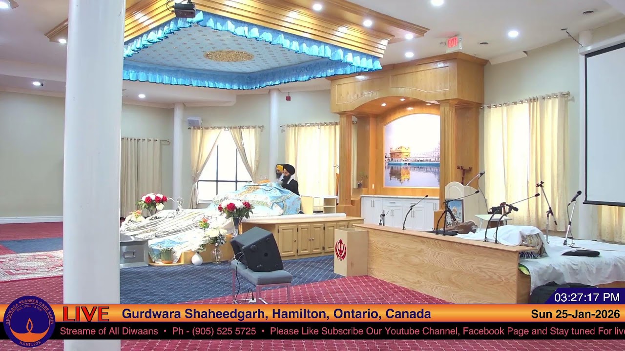 LIVE - Gurdwara Shaheedgarh Sahib Hamilton