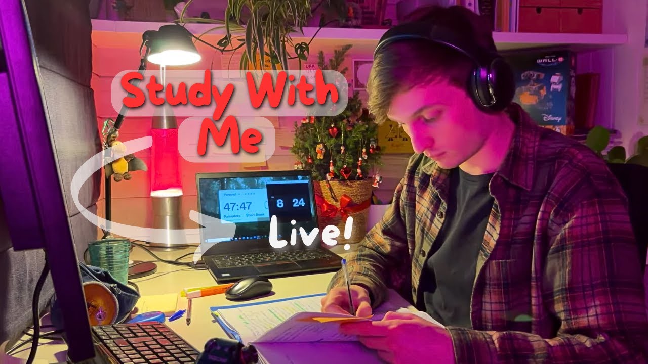 14H Study With Me - pt. 2 | Evening Sesh (No Background Sound)