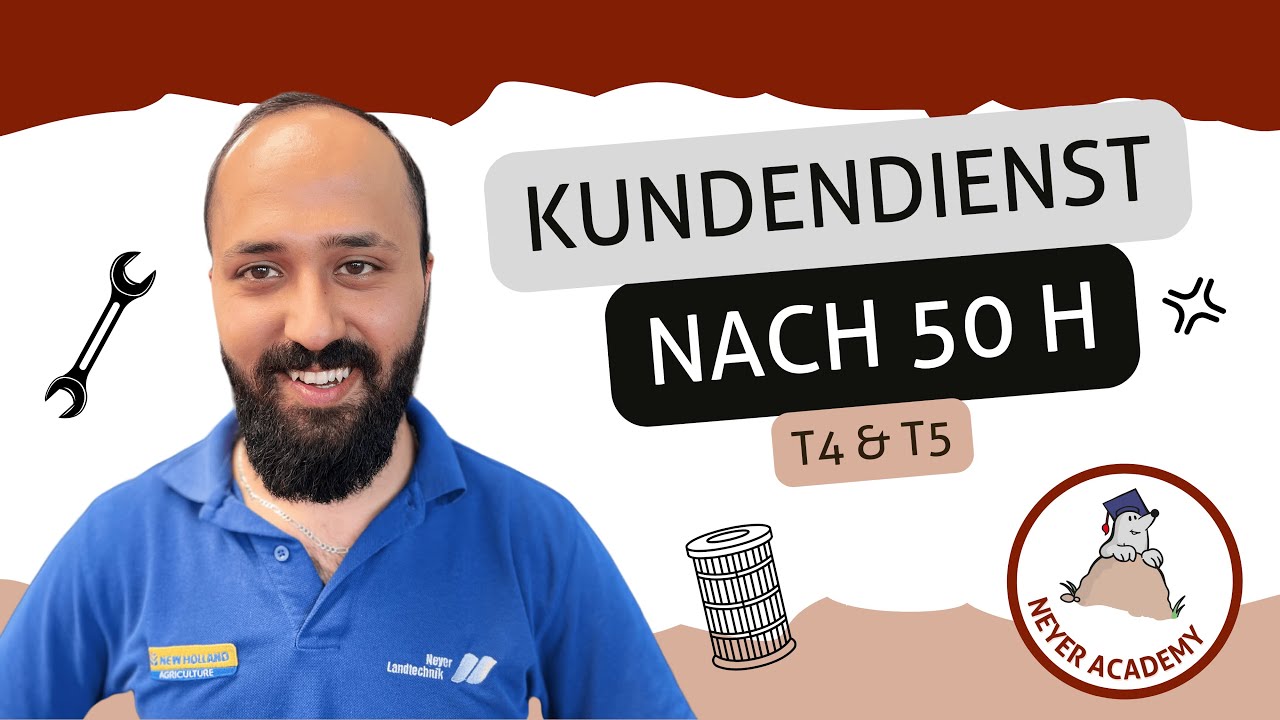 New Holland Kundendienst nach 50 Betriebsstunden I T5.90S Traktor I Wartungsanleitung