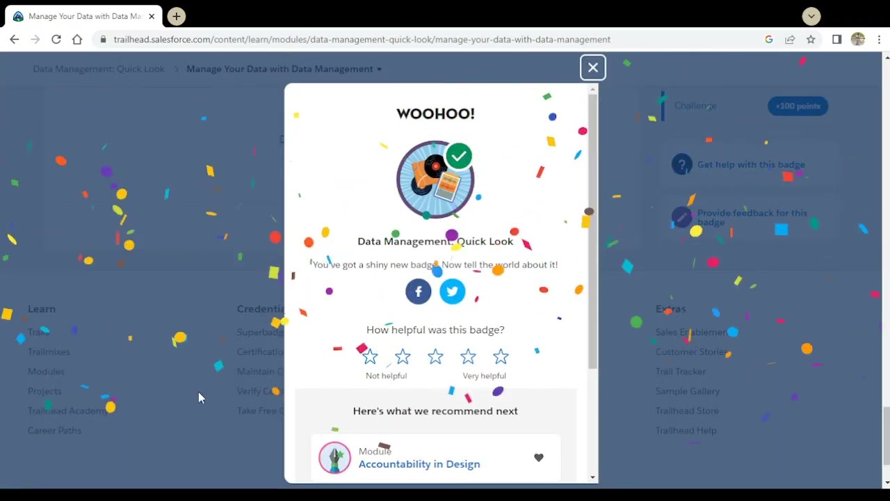 Data Management: Quick Look - Salesforce Trailhead