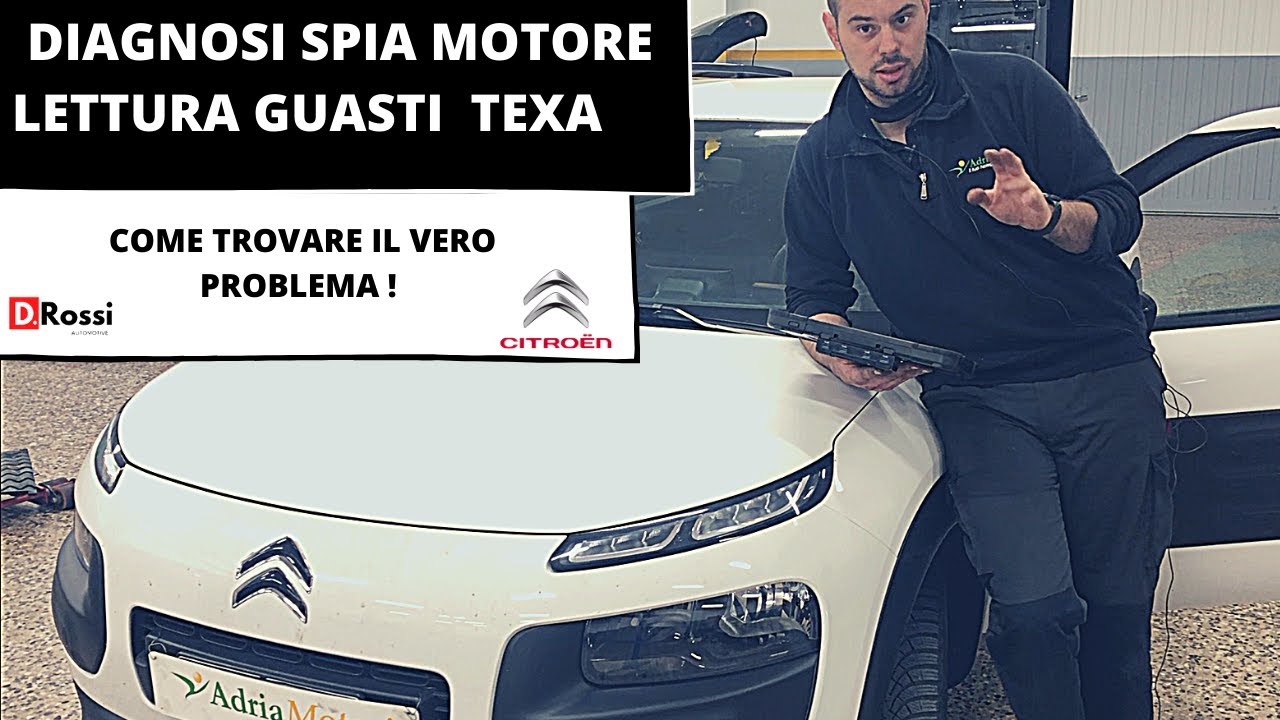 COME FARE UNA DIAGNOSI GUASTO DI UN AUTO ?? RISOLVIAMO LA SPIA MOTORE SU CITROEN C4 CACTUS CON TEXA