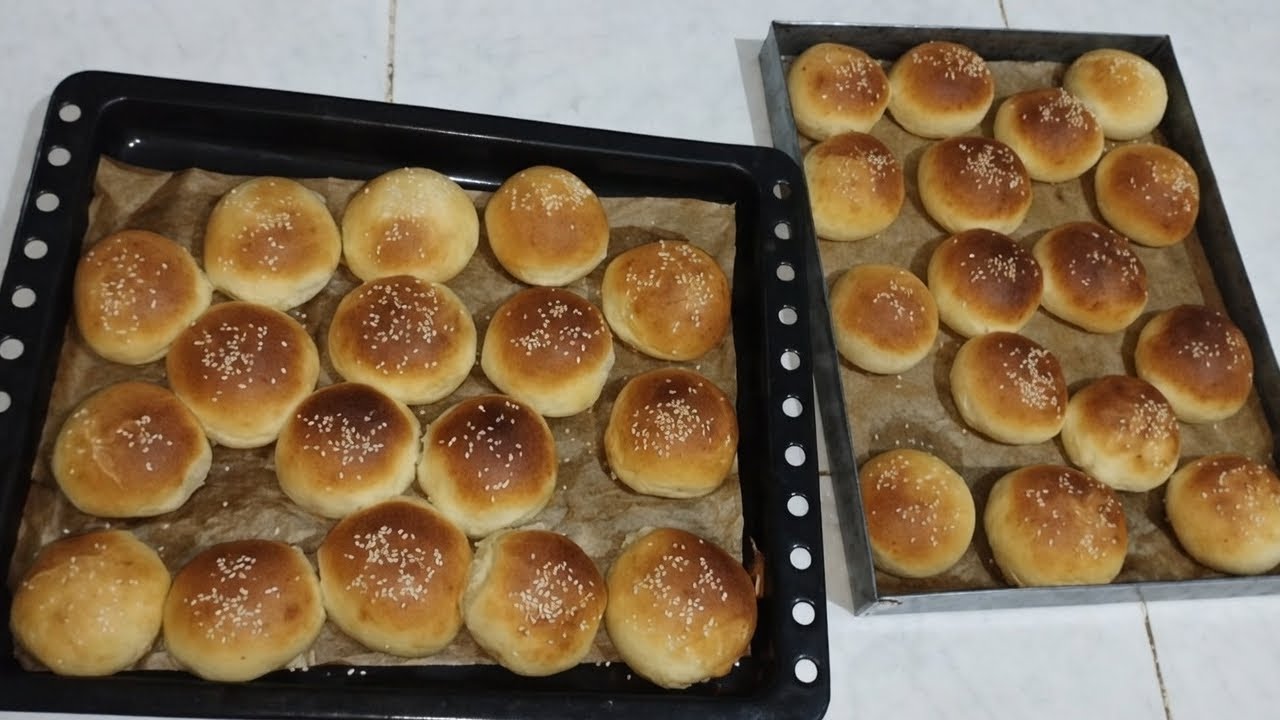 خبز البرڨر احسن وأفضل من تاع برا حضريه في ضرف 5دقائق  وبمقادير جد سهلة 👌🏻