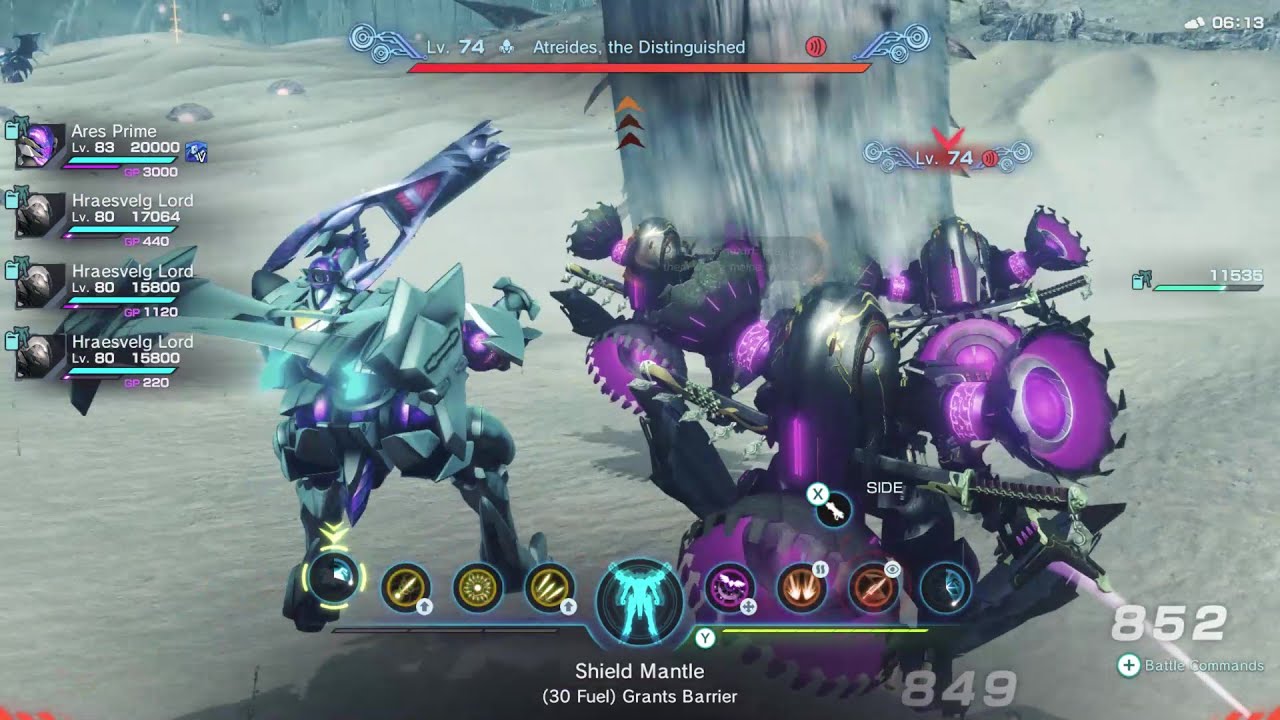Ares Prime Triple Hraesvelg Lord Vs Atreides Superboss Xenoblade Chronicles X  Definitive Edition