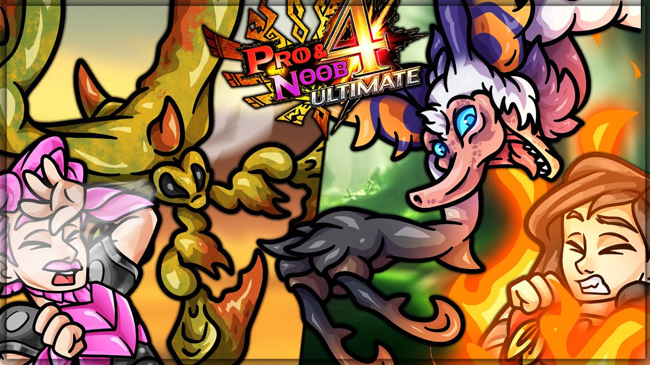 WELCOME TO G RANK PAIN - Pro and Noob VS Monster Hunter 4 Ultimate! (Desert Seltas Gameplay)