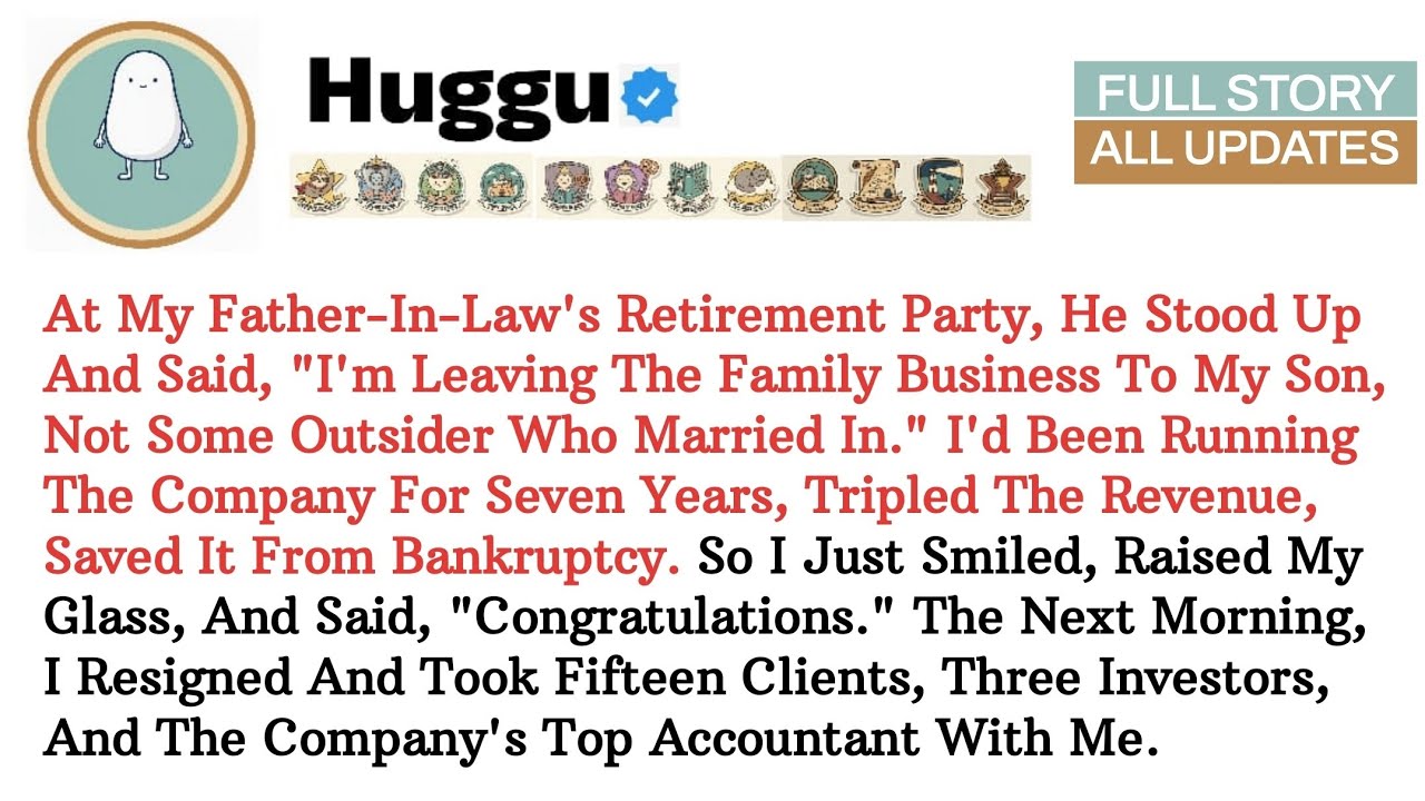 At My Father-In-Law's Retirement Party, He Stood Up And Said, 