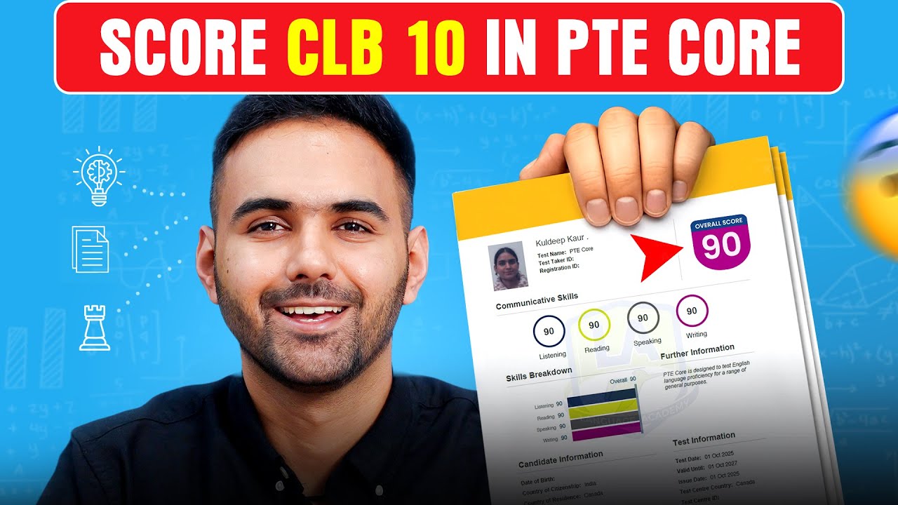 Score CLB 10 in PTE Core - Full Guide 2026 | Proven Tips, Strategies & Templates