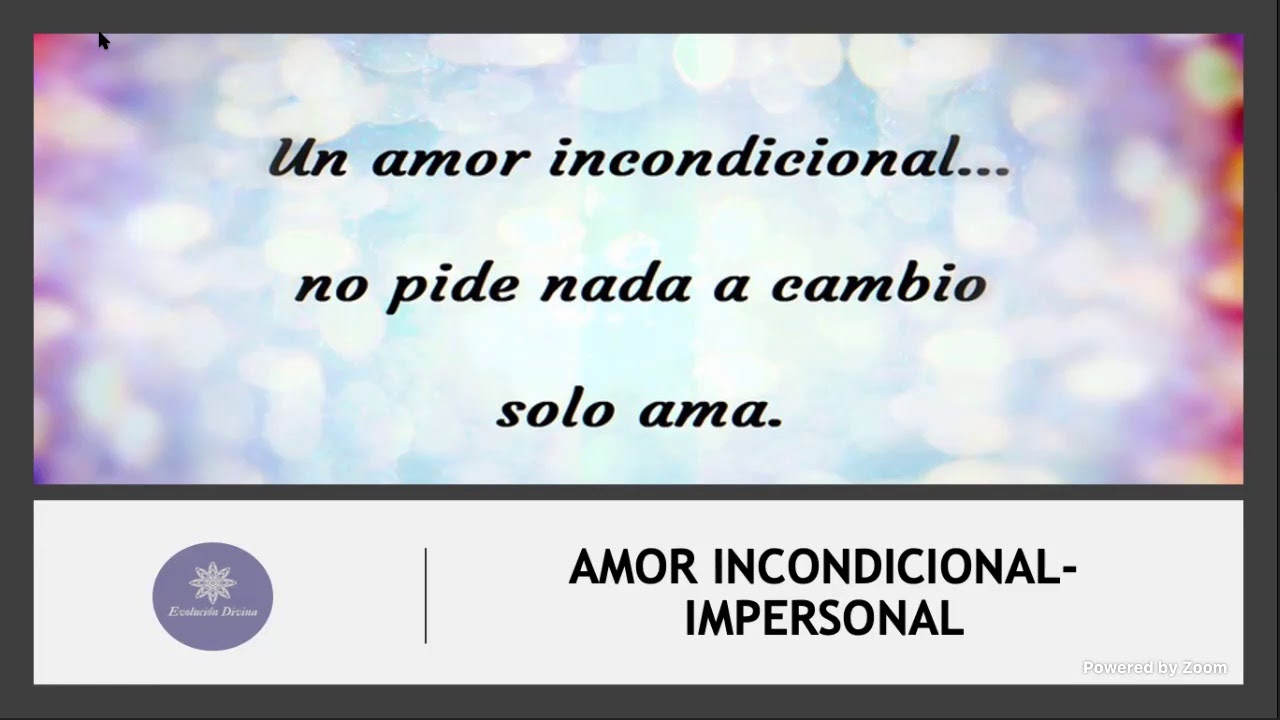 AMOR IMPERSONAL
